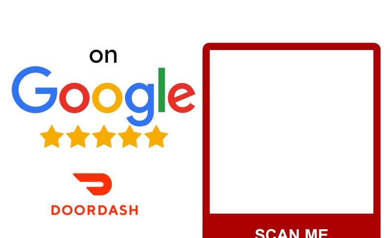 google review window sticker